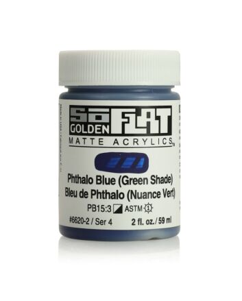 Golden SoFlat Matte Acrylic - 2oz - Phthalo Blue (GS)