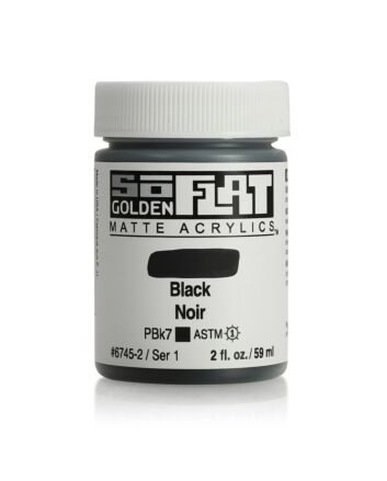Golden SoFlat Matte Acrylic - 2oz - Black