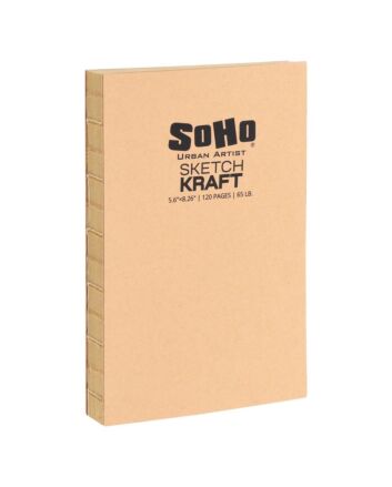 SoHo Open Bound Sketch Pad - Kraft Brown