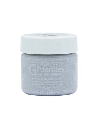 Angelus Flexible Glitter Coat - 1oz - Silver Spark