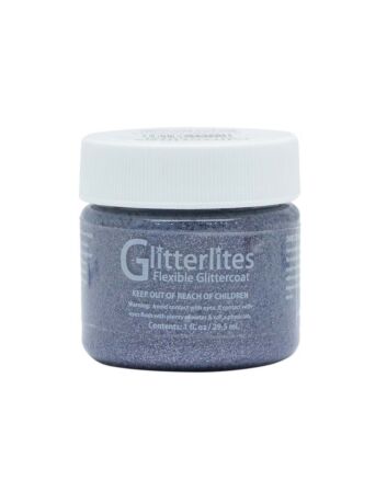 Angelus Flexible Glitter Coat - 1oz - Gunmetal