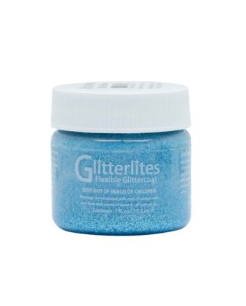 Angelus Flexible Glitter Coat - 1oz - Sky Blue