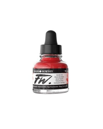 F+W Artist's Acrylic Ink 1oz - Fluorescent Red