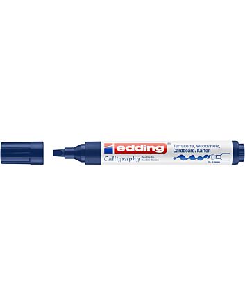 Edding 1455 Calligraphy Marker - Steel Blue