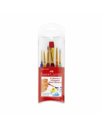 6 Assorted Triangular Paint Brushes