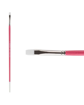 Pro White Professional Acrylic Brush - Bright - Size 3