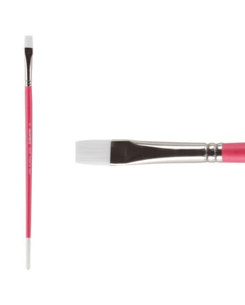 Pro White Professional Acrylic Brush - Bright - Size 6