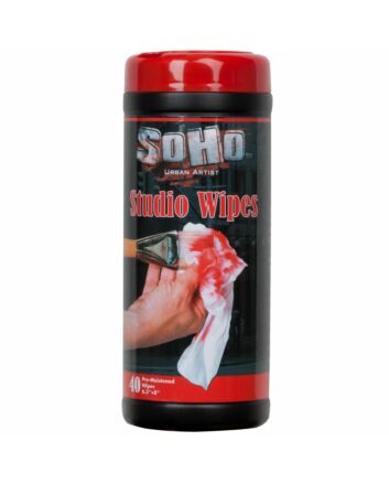SoHo Urban Artist Brush/Paint Cleaning Wipes 1 Container (40 Wipes)
