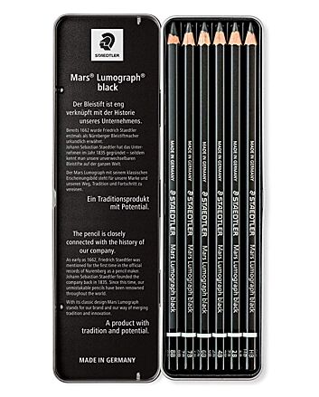 Staedtler Lumograph Black - 6 Pencil Set