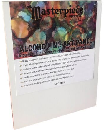 Masterpiece 8x8" Alcohol Ink Art Panel 1/8" Thin