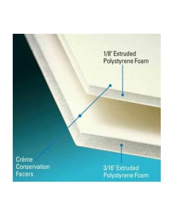 Acid Free Foam Board 40X60 Antique White 3/16" Thick