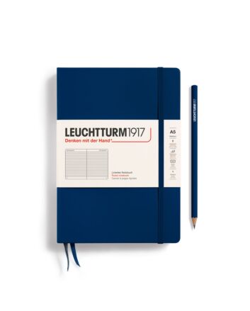 Leuchtturm1917 - Hardcover - Medium (A5) - Navy - Ruled