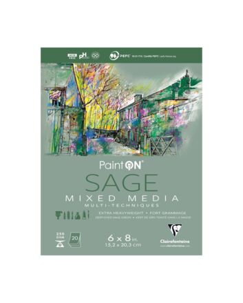Clairfontaine PaintOn Mix Media Pad - 6x8 - Sage
