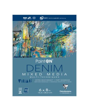 Clairfontaine PaintOn Mix Media Pad - 6x8 - Denim
