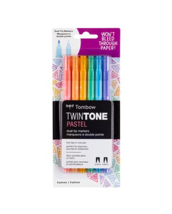 Tombow TwinTone Marker Pastel Set of 6