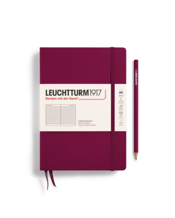 Leuchtturm1917 - Hardcover - Medium (A5) - Port Red - Ruled