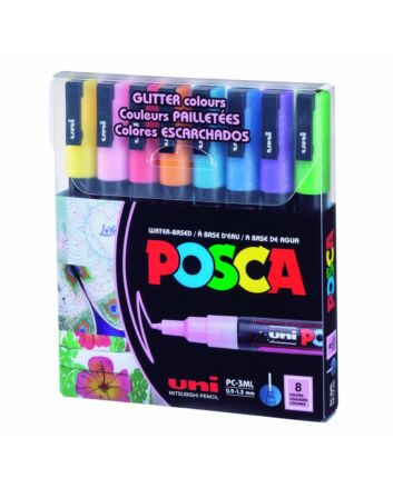Posca Marker PC-3M Fine Set of 8 Glitter