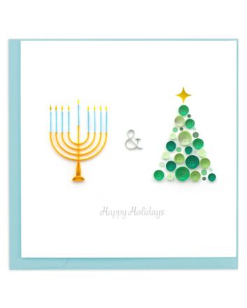 Quilling Card Hanukkah & Christmas 