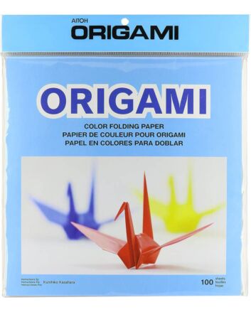 100 Sheets Assorted Color Origami Paper - 9.75"