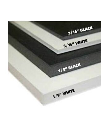 Foam Board 40X60 1/2" Black/Black