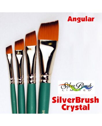 Silver Brush Crystal Synthetic - Anglular - Size 1/2"