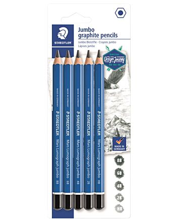 Staedtler Lumograph Jumbo - 5 Pencil Set