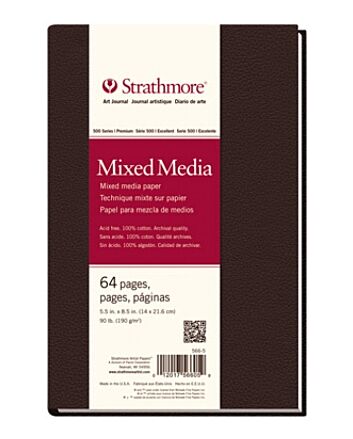 Strathmore 500 Series Mixed Media Art Journal Hard Bound - 5.5x8.5