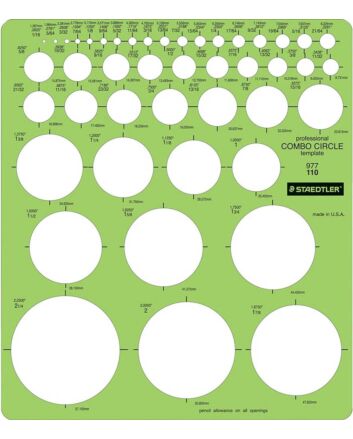 Staedtler Combo Circle Template 977 110