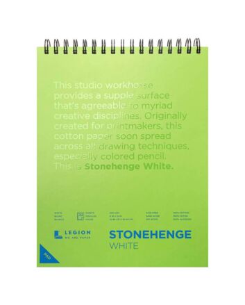 Stonehenge Paper Wirebound Journal 9x12" - White