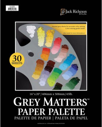 Grey Matters 30-Sheet Paper Palette Pad 16x20"