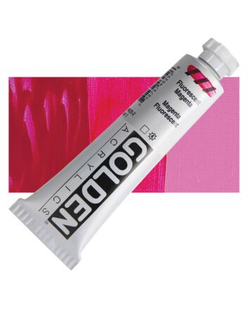 Golden Heavy Body Acrylic 2oz Tube - Fluorescent Magenta