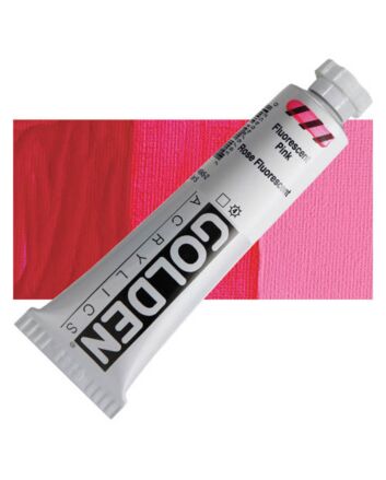 Golden Heavy Body Acrylic 2oz Tube - Fluorescent Pink