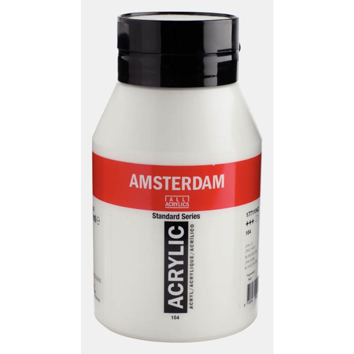 Amsterdam Acrylic Color - 1 Liter - Zinc White