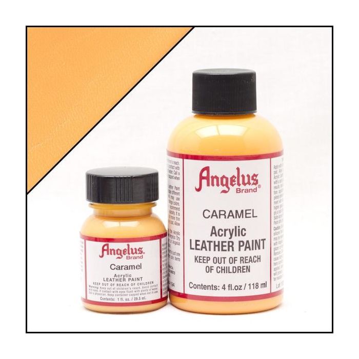 Angelus Acrylic Leather Paint - Orange, 1 oz