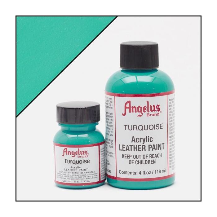 Turquoise - Angelus Acrylic Leather Paint - 29.5 ml (1 oz.)