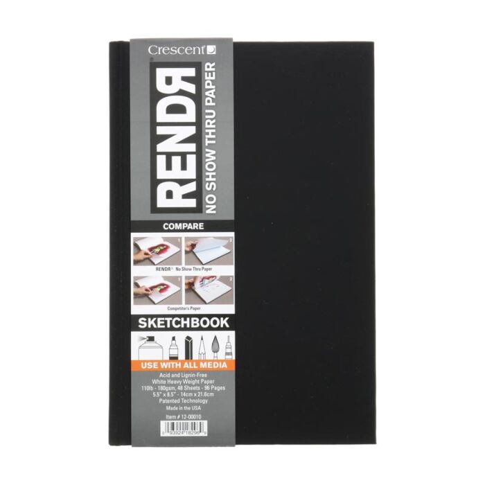 Crescent RendR Hardbound Sketchbook 5.5x8.5
