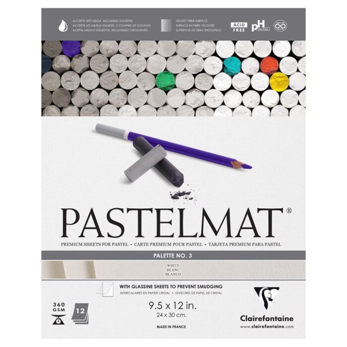 Pastelmat Pad 9.5x12 #3 White