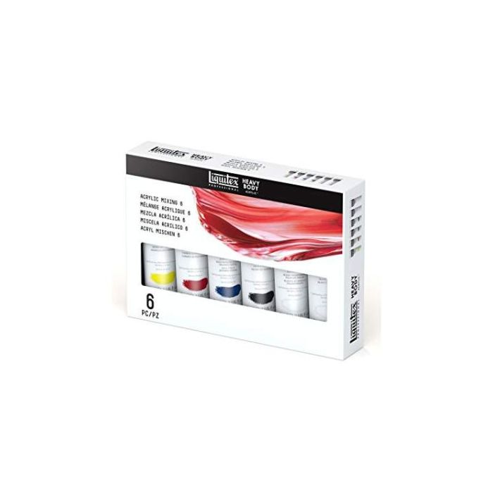 Liquitex Professional Heavy Body Acrylic Paint Mixing set of 6 2oz tubes