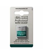Winsor Newton Professional Watercolor - Half Pan - Cobalt Green Deep 