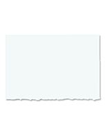 Strathmore Creative Card/Envelopes Flourescent White Deckle 50 Pack - 5x6.875"