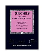 Arches Natural White Watercolor Pad 10x14" 140lb Hot Press