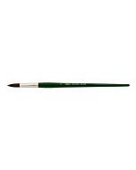 Silver Brush Ruby Satin Synthetic Bristle - Long Handle - Round - Size 10