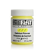 Golden SoFlat Matte Acrylic - 2oz - Cadmium Primrose