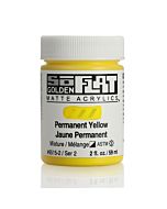 Golden SoFlat Matte Acrylic - 2oz - Permanent Yellow