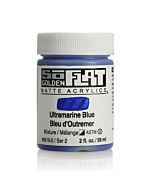 Golden SoFlat Matte Acrylic - 2oz - Ultramarine Blue