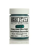 Golden SoFlat Matte Acrylic - 2oz - Phthalo Green (BS)