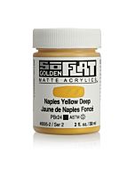 Golden SoFlat Matte Acrylic - 2oz - Naples Yellow Deep