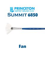 Princeton Series 6850 Summit Synthetic Short Handle - Fan - Size 4