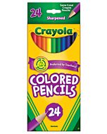 Crayola 24-Count Assorted Colored Pencils Sharpened