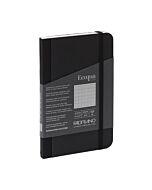 Ecoqua Plus Notebook - Fabric Bound - Dotted - 3.5x5.5 - Black